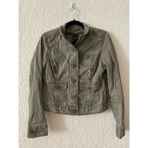 Y2K Gap Green Button Up Jacket